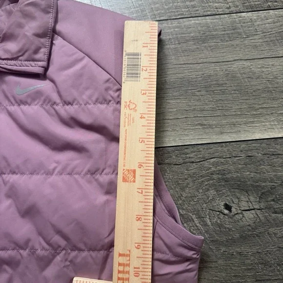NWT Nike Women's Pink Puffer Therma Running Vest FB7537-523 Sz S Loose Fit $120 - Picture 11 of 12